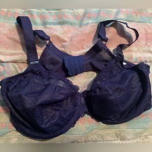 Elomi Bra, size 40G, Dark Purple